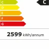 CombiSteel Eis-Tiefkühlschrank Glastür 417L, Breite 667mm