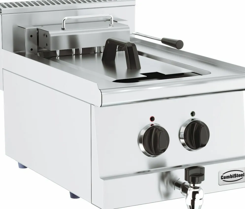 CombiSteel Elektro-Fritteuse, 10 Liter, Breite 400mm, Tiefe 600mm, 7.5kW