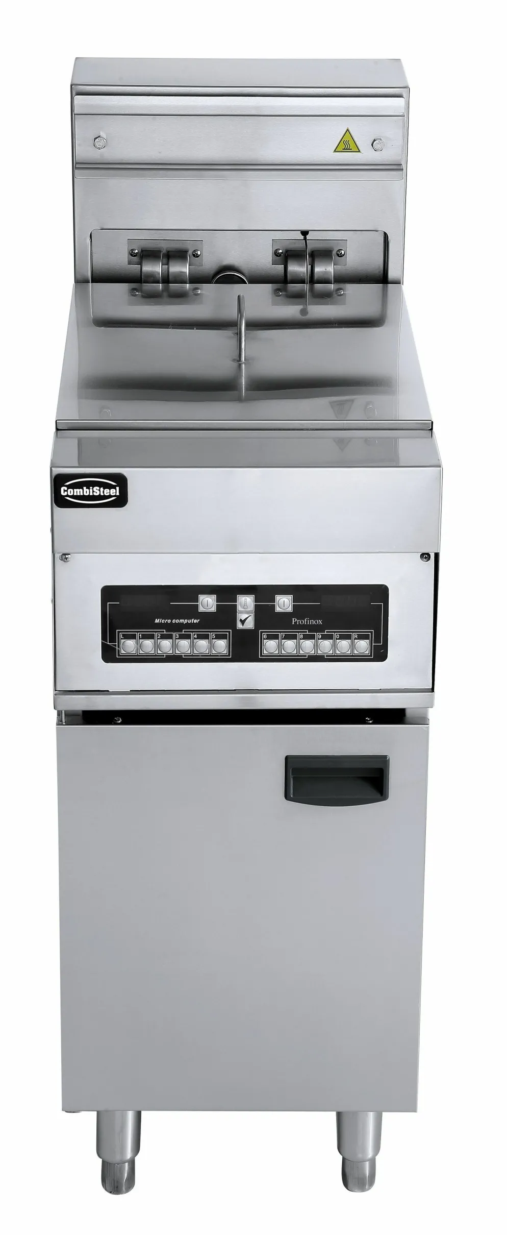 CombiSteel Elektro Fritteuse 1x 25L, 18kW, 400x800x1180mm