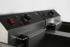 CombiSteel Elektro-Fritteuse, 2x 10 Liter, 2x 5 kW, 690x560x380mm