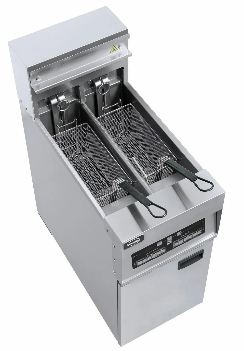 CombiSteel Elektro Fritteuse 2x 12,5 Liter, 18kW, 400x800x1180mm