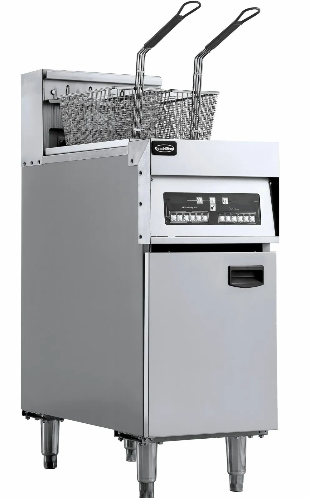 CombiSteel Elektro Fritteuse 2x 12,5 Liter, 18kW, 400x800x1180mm