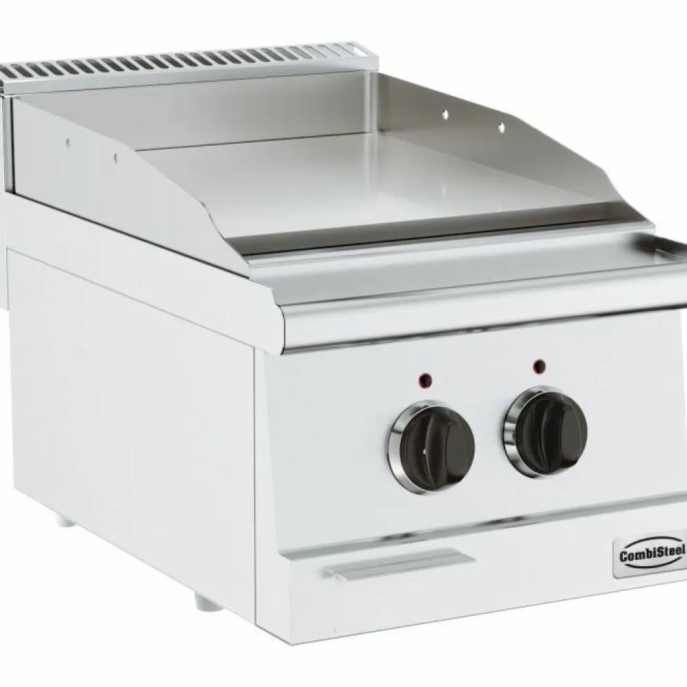 Combisteel Elektro Grillplatte glatt 400 mm, Tischgerät 3,6 kW