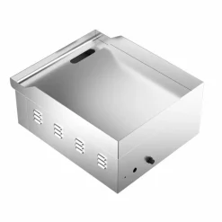 Combisteel Elektro Grillplatte glatt Edelstahl 360 mm