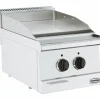 Combisteel Elektro Grillplatte Chrom glatt 400 mm, Tischgerät 3,6 kW