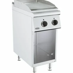 Combisteel Elektro Grillplatte 3,6kW, gerillt, 400x700x900mm