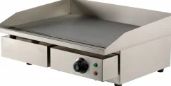 Combisteel Elektro Grillplatte glatt 550 mm, Tischgerät 3 kW