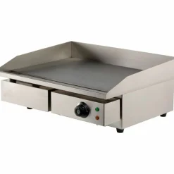 Combisteel Elektro Grillplatte glatt 550 mm, Tischgerät 3 kW