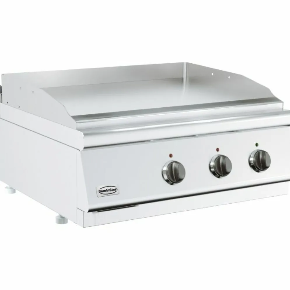 Combisteel Elektro Grillplatte glatt 800 mm, Tischgerät 7,2 kW