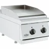 Combisteel Elektro Grillplatte Chrom glatt 400 mm, Tischgerät 3,6kW