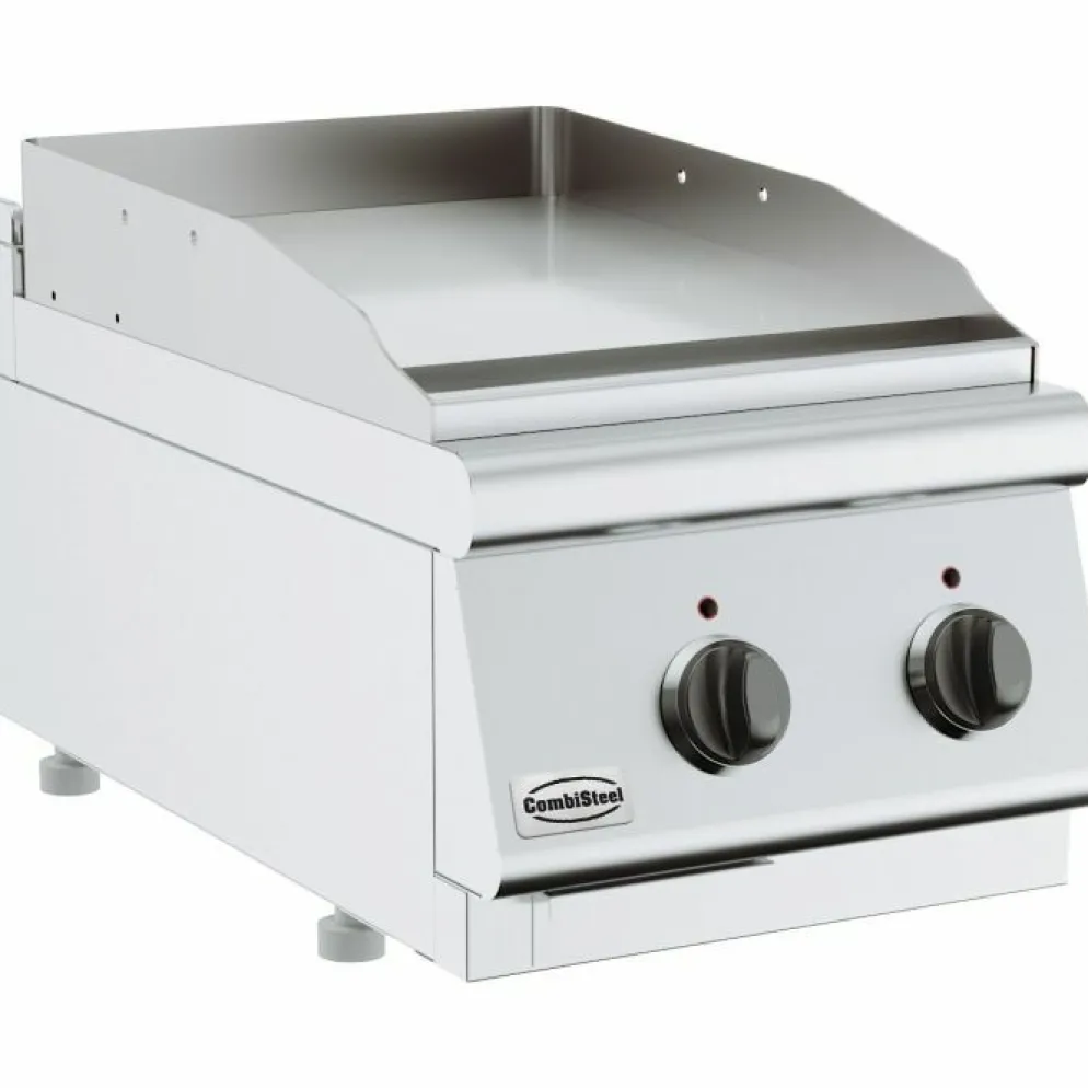Combisteel Elektro Grillplatte glatt 400 mm, Tischgerät 3,6 kW