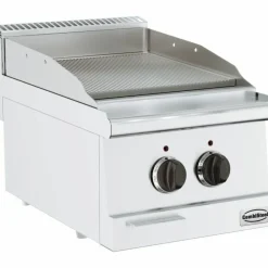 Combisteel Elektro Grillplatte gerillt 400 mm, Tischgerät 3,6 kW
