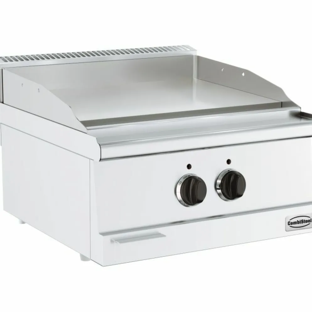 Combisteel Elektro Grillplatte glatt 600 mm, Tischgerät 6 kW