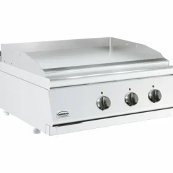 Combisteel Elektro Grillplatte Chrom glatt 800 mm, Tischgerät 7,2kW