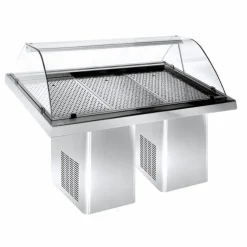 Combisteel Fischvitrine gekühlt 1.9 Edelstahl 1880 mm