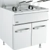 CombiSteel Gas-Doppelfritteuse, 2x 15 Liter, (BxT) 800x700mm, 2x 15kW
