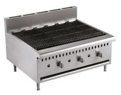 Combisteel Gas Grill 3 Brenner, 27kW Tischgerät