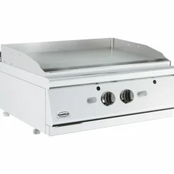 Combisteel Gas Grillplatte Chrom glatt 800 mm, Tischgerät 13 kW