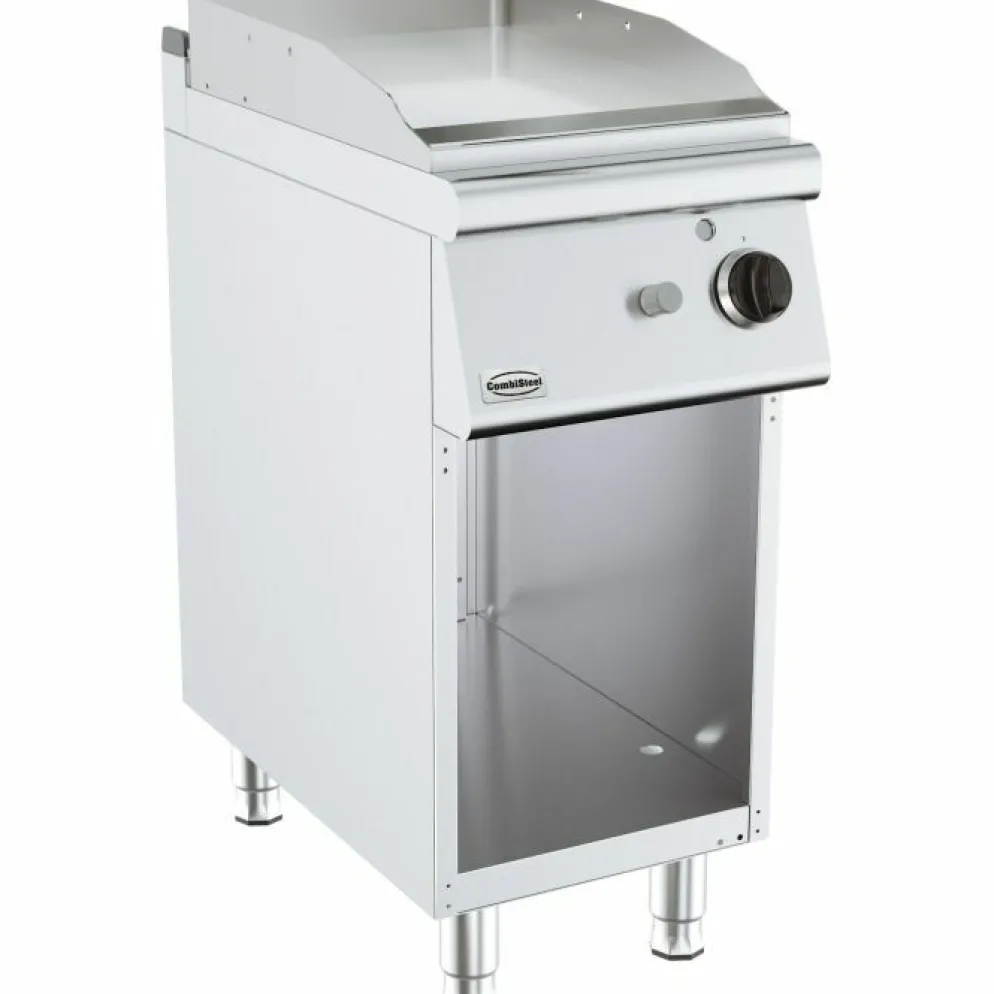 CombiSteel Gas Grillplatte glatt, 6,5kW, 400x700x900mm