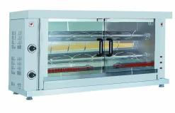 CombiSteel Gas-Hähnchengrill mit 2 Spießen für 8-10 Hähnchen