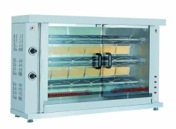 CombiSteel Gas-Hähnchengrill mit 3 Spießen für 12-15 Hähnchen