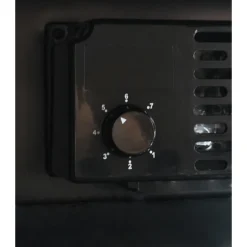 Combisteel Kühlschrank 1 Glastür Schwarz mit Leuchtkasten SVE450 BLC 650 mm