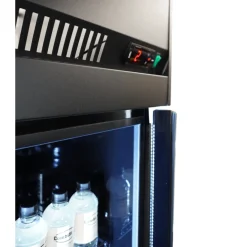Combisteel Kühlschrank 3 Glastüren Schwarz IRM1180R BL 1650 mm