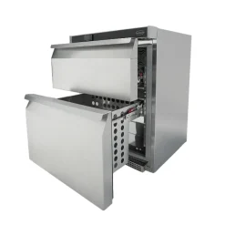 Combisteel Kühlschrank RFS 2 Schubladen Edelstahl 600 mm