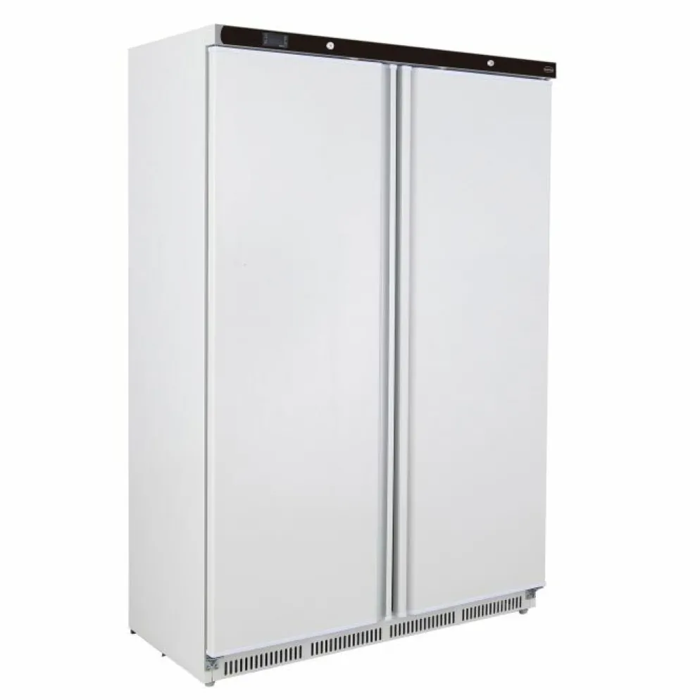 Combisteel Kühlschrank Weiß 2 Türen 1215 mm