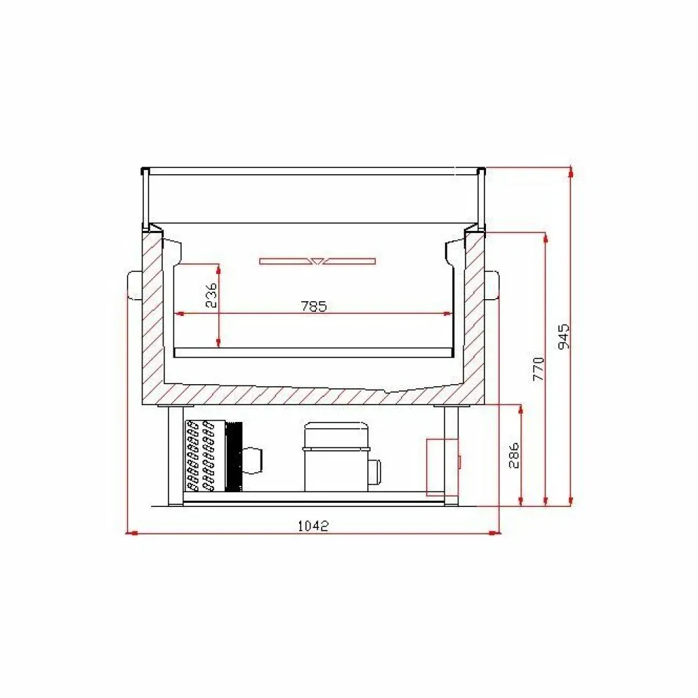 Combisteel Kühl-/Tiefkühlinsel 1.5, umschaltbar, 260 L