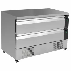 Combisteel Kühl-/Tiefkühltisch Edelstahl mit 2 Schubladen, 6x 1/1 GN