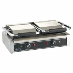 CombiSteel Kontaktgrill Doppelt, Platten gerillt, 580x410x190mm