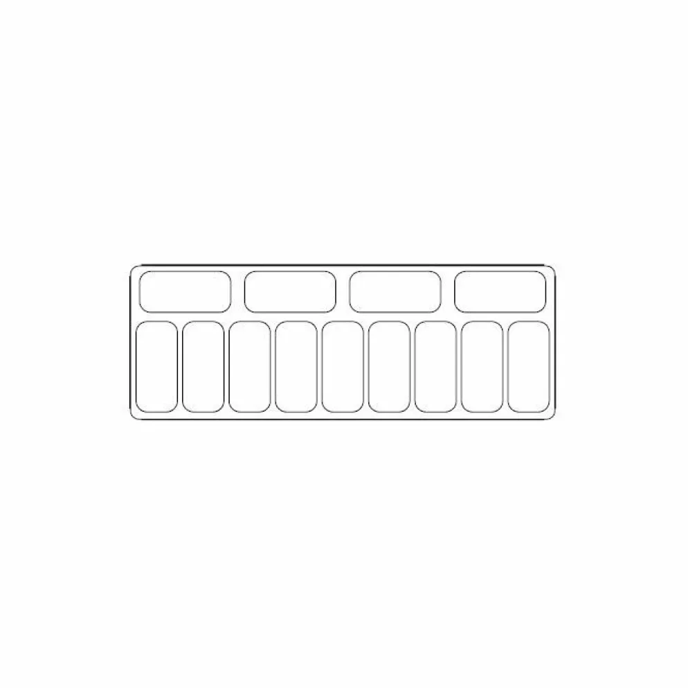 CombiSteel Speise-Eisvitrine Malta, 13x 5 L Behälter, 1662x825x1257mm