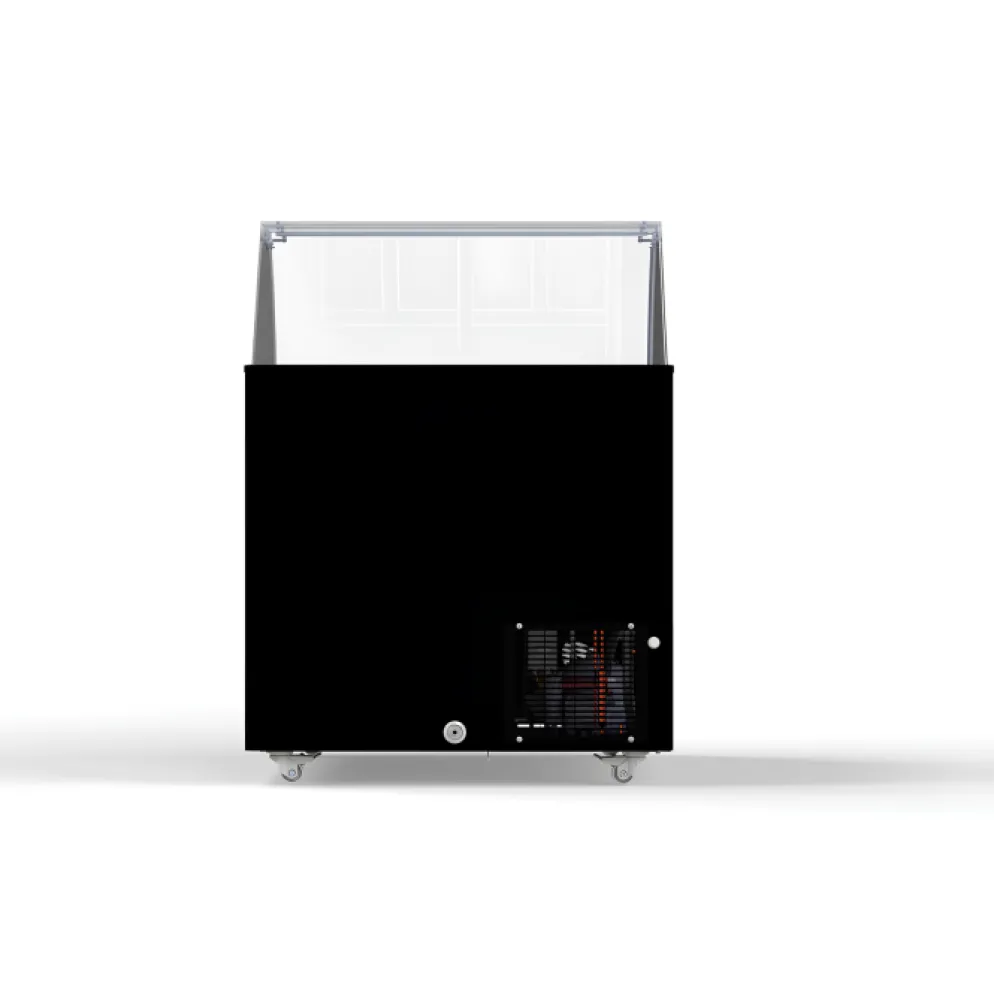 Combisteel Speiseeisvitrine Corsica 6×5 L Schwarz 909 mm