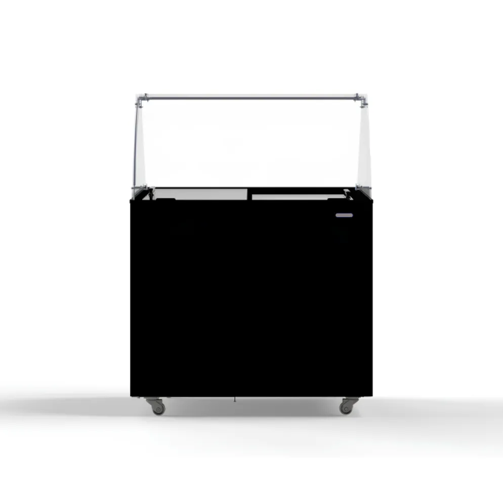 Combisteel Speiseeisvitrine Corsica 6×5 L Schwarz 909 mm