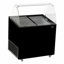 Combisteel Speiseeisvitrine Corsica 6×5 L Schwarz 909 mm