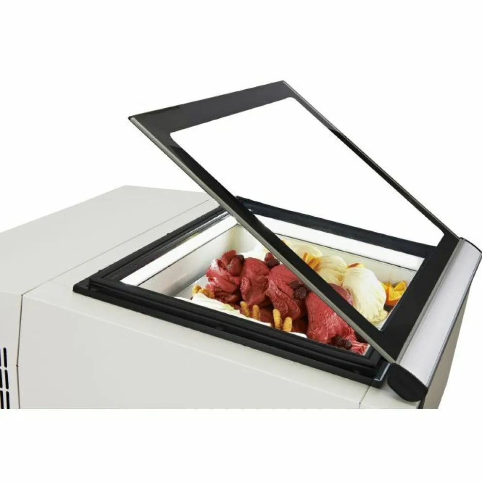 CombiSteel Speiseeisvitrine Tischmodell 3x 5 Liter weiß
