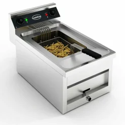 CombiSteel Tischfritteuse, 12 Liter, 6kW, 400x700x328mm, 400 V