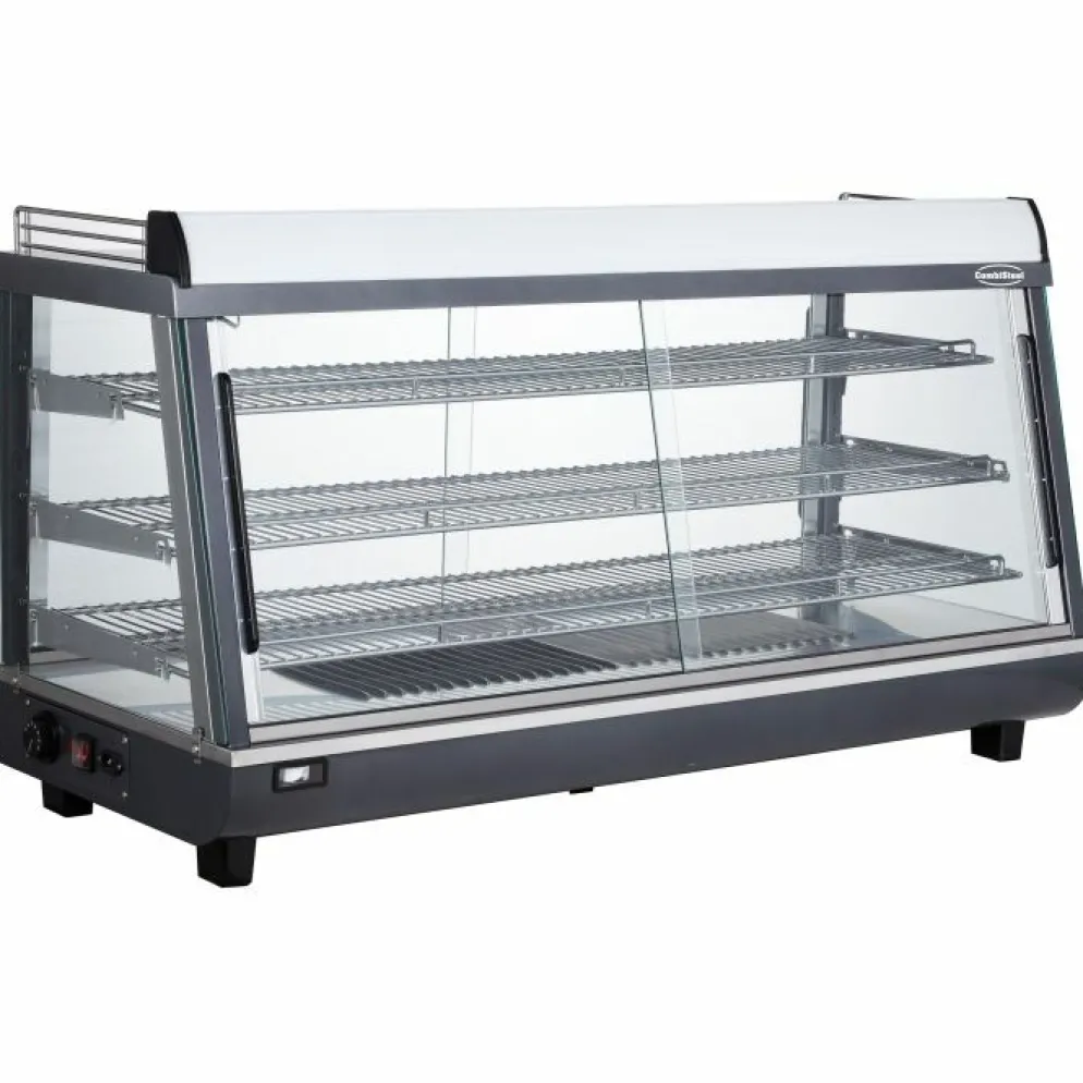 Combisteel Wärmevitrine 186 L 1214 mm, LED-Beleuchtung