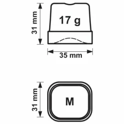CS Professional Eiswürfelmaschine 34 kg/24h Luftgekühlt