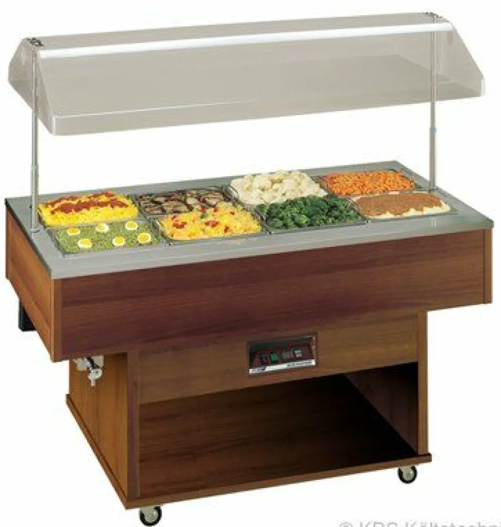 Delizie Bain-Marie Wärmebuffet Heiße Theke mit elektr. Haube
