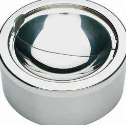 Druckaschenbecher, Ø 11,5 cm, Edelstahl