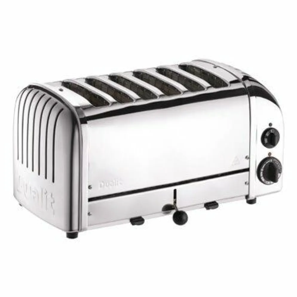 Dualit Toaster 60144 Edelstahl, 6 Scheiben