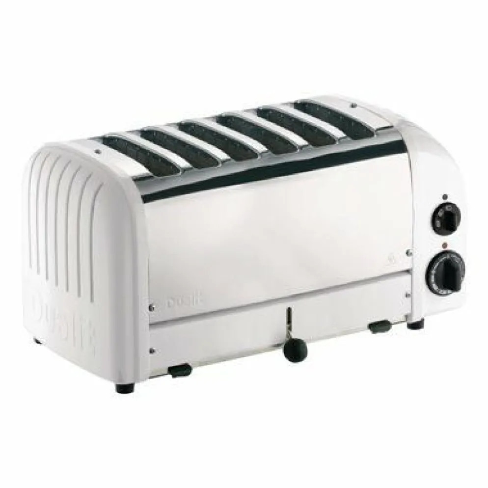 Dualit Toaster 60146 weiß, 6 Scheiben Toaster