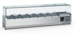ecoFrost Aufsatzkühlvitrine für 7x 1/4 GN, 1500x335x435mm