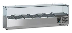 ecoFrost Aufsatzkühlvitrine für 6x 1/3 GN, 1400x395x435mm