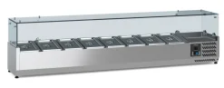 ecoFrost Aufsatzkühlvitrine für 8x 1/3 GN, 1800x395x435mm