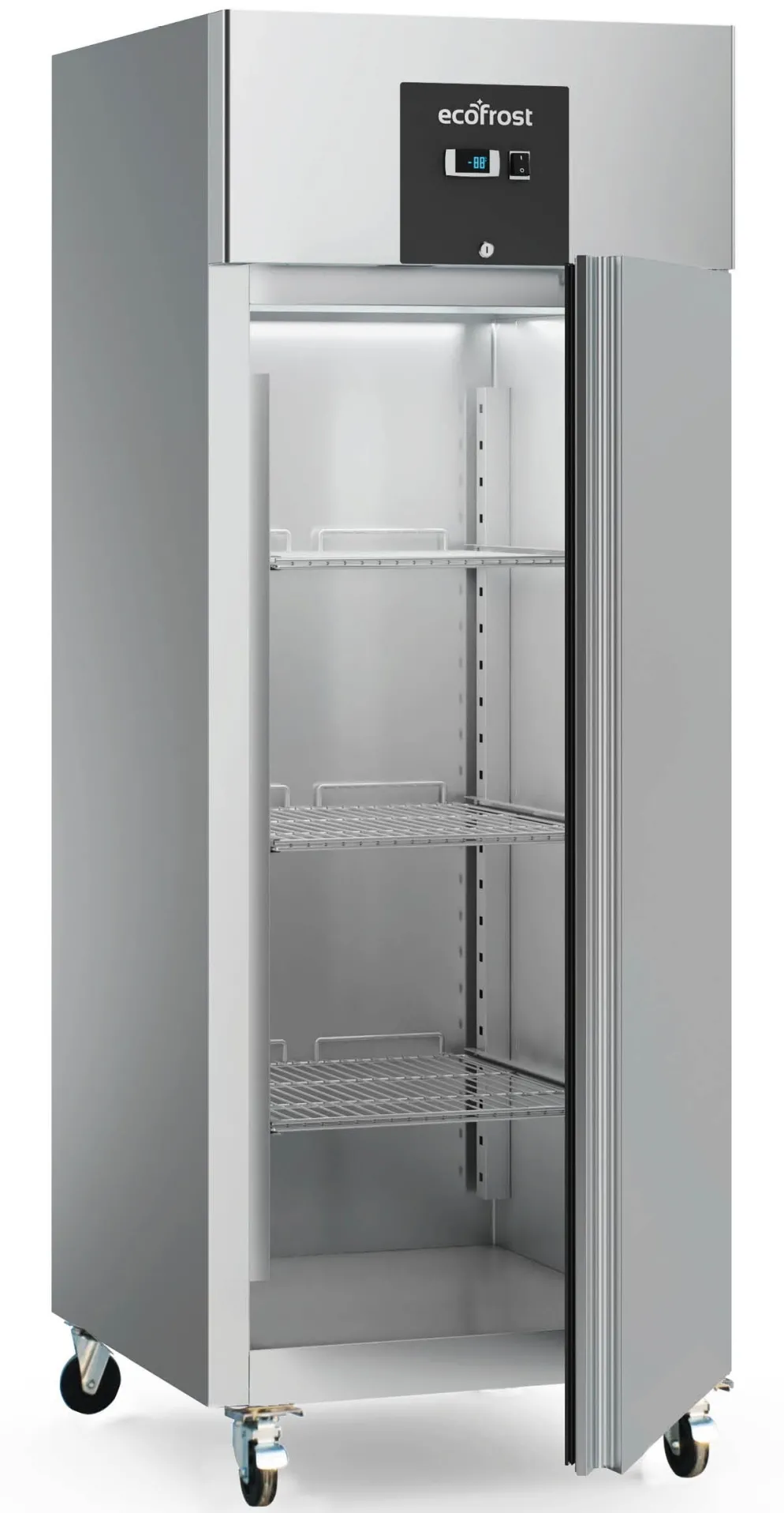 ecoFrost Edelstahl Kühlschrank RFS 1 Tür, 740x830x2010mm