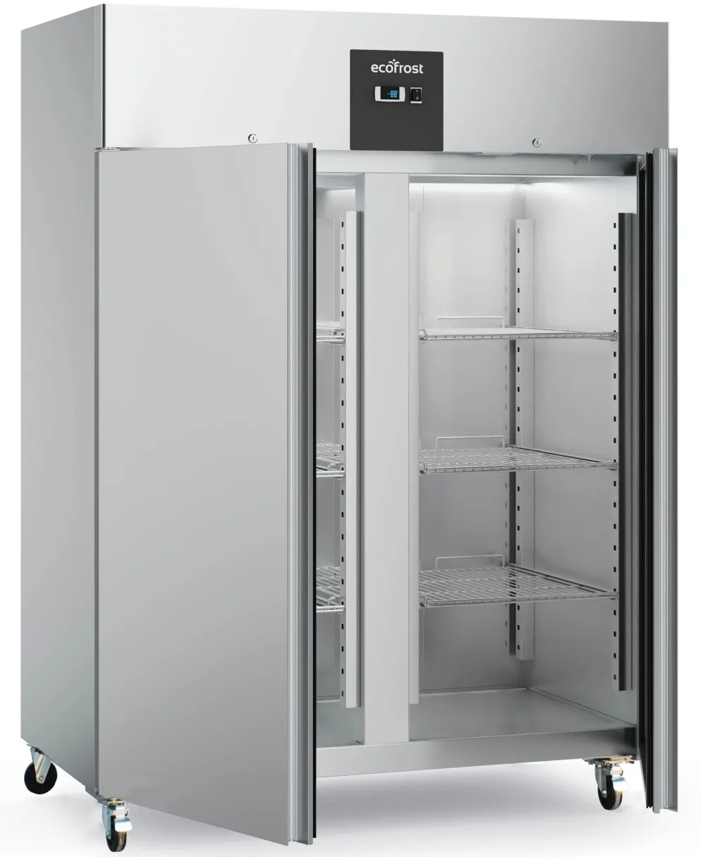 ecoFrost Edelstahl Kühlschrank RFS 2 Türen, 1480x830x2010mm