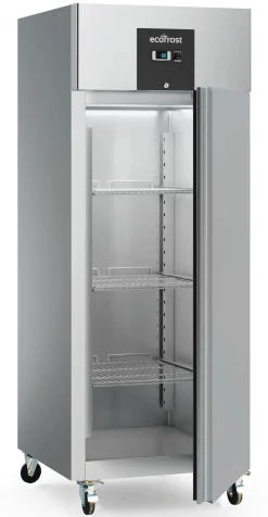 ecoFrost Edelstahl Tiefkühlschrank RFS 1 Tür, 740x830x2010mm
